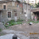 中廳前廳遭受日本轟炸機多次轟炸倒塌位置圖像